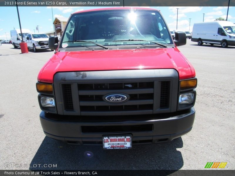 Vermillion Red / Medium Flint 2013 Ford E Series Van E250 Cargo