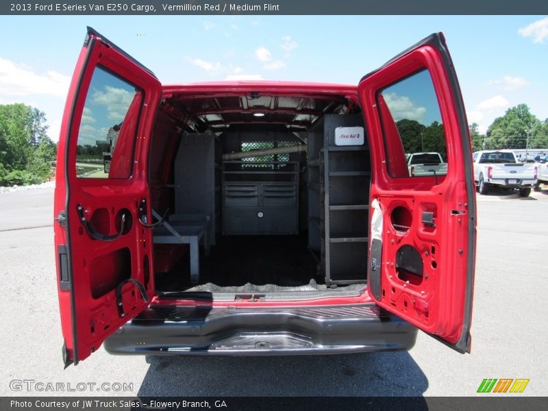 Vermillion Red / Medium Flint 2013 Ford E Series Van E250 Cargo