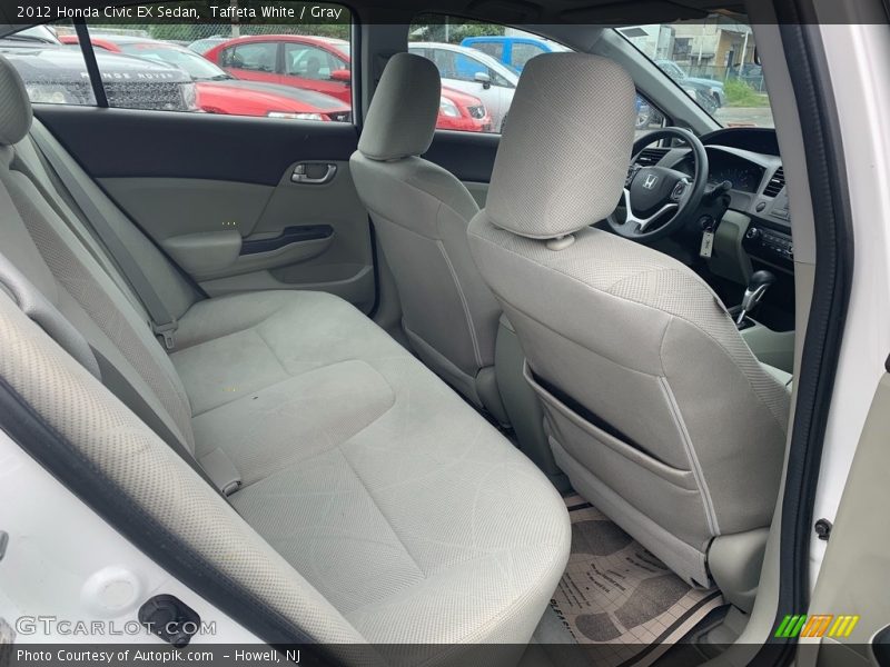 Taffeta White / Gray 2012 Honda Civic EX Sedan