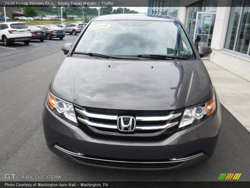 Smoky Topaz Metallic / Truffle 2016 Honda Odyssey EX-L