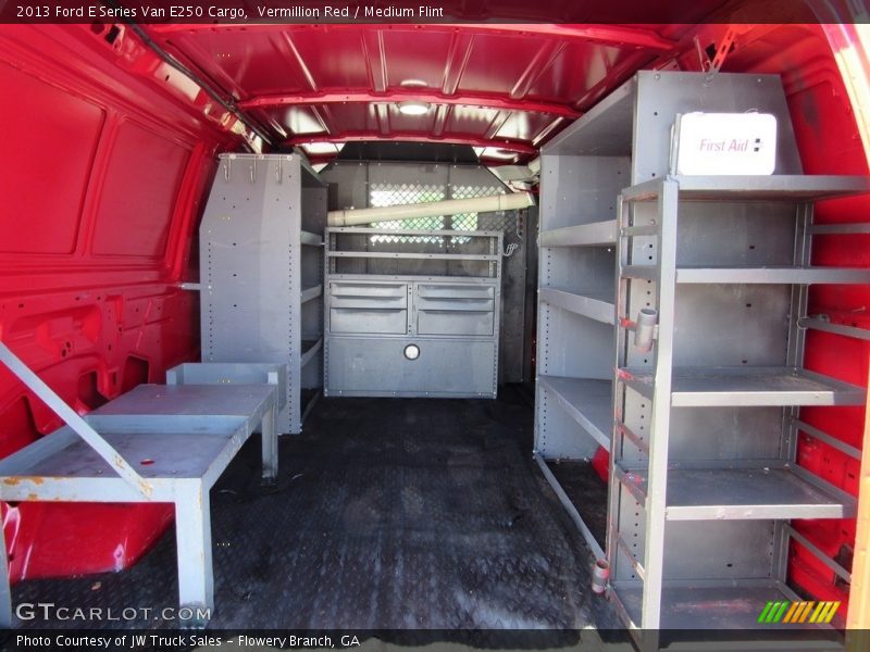 Vermillion Red / Medium Flint 2013 Ford E Series Van E250 Cargo