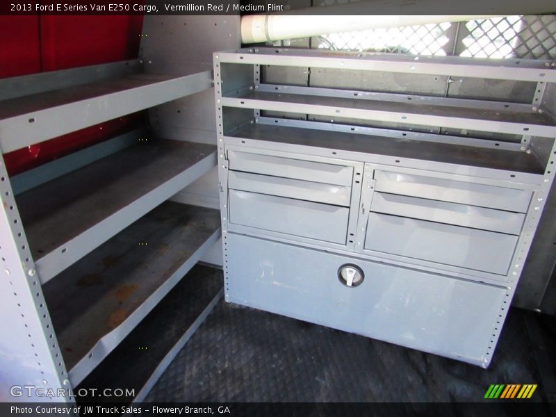 Vermillion Red / Medium Flint 2013 Ford E Series Van E250 Cargo