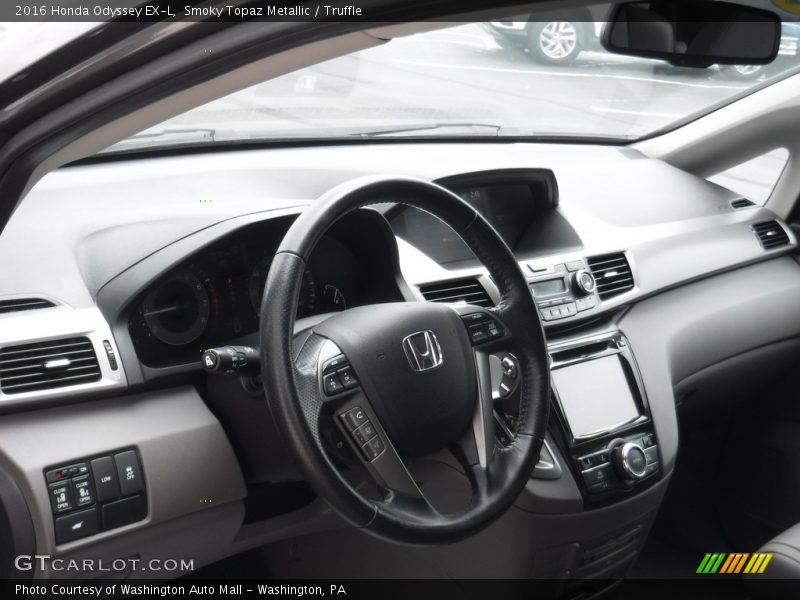 Smoky Topaz Metallic / Truffle 2016 Honda Odyssey EX-L