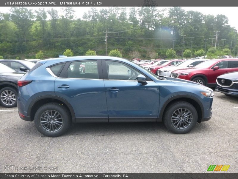 Eternal Blue Mica / Black 2019 Mazda CX-5 Sport AWD