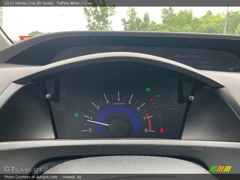 Taffeta White / Gray 2012 Honda Civic EX Sedan