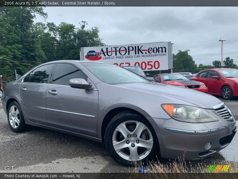 Celestial Silver Metallic / Ebony 2006 Acura RL 3.5 AWD Sedan