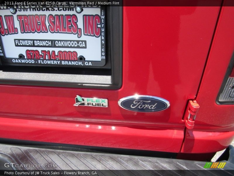 Vermillion Red / Medium Flint 2013 Ford E Series Van E250 Cargo