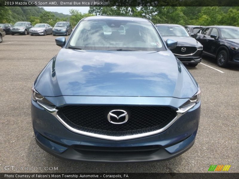 Eternal Blue Mica / Black 2019 Mazda CX-5 Sport AWD