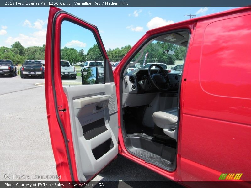 Vermillion Red / Medium Flint 2013 Ford E Series Van E250 Cargo