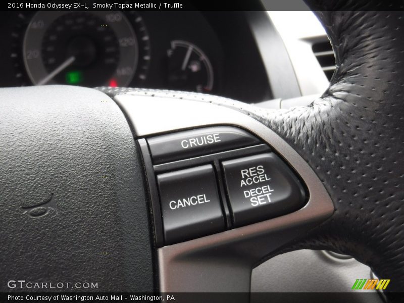 Smoky Topaz Metallic / Truffle 2016 Honda Odyssey EX-L