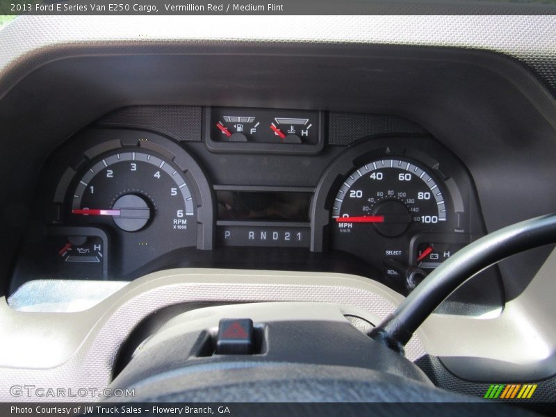 Vermillion Red / Medium Flint 2013 Ford E Series Van E250 Cargo