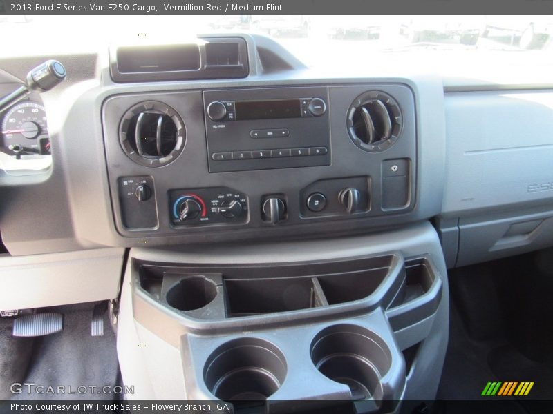 Vermillion Red / Medium Flint 2013 Ford E Series Van E250 Cargo