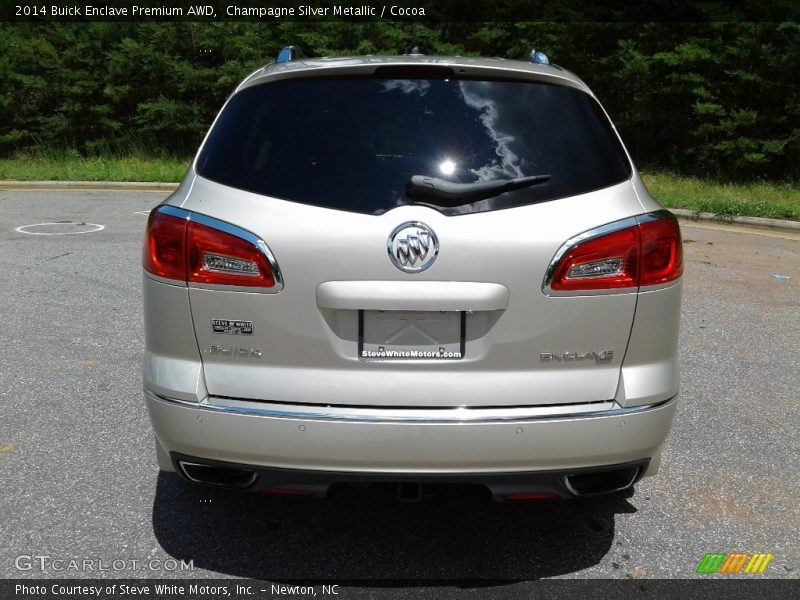 Champagne Silver Metallic / Cocoa 2014 Buick Enclave Premium AWD