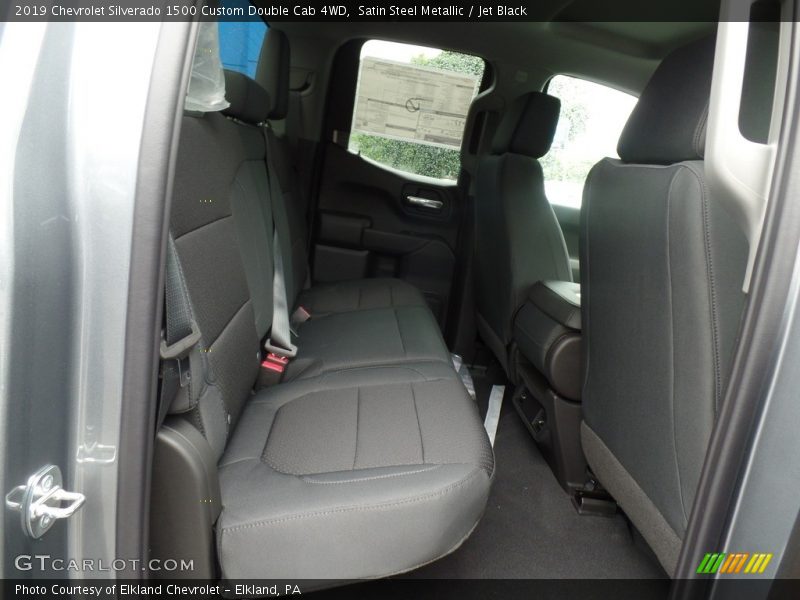 Satin Steel Metallic / Jet Black 2019 Chevrolet Silverado 1500 Custom Double Cab 4WD