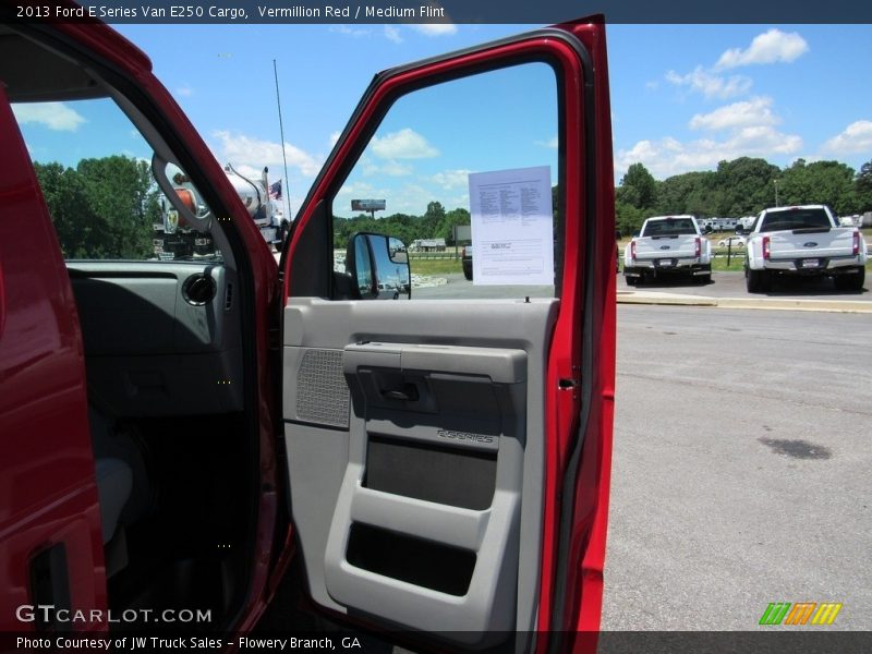 Vermillion Red / Medium Flint 2013 Ford E Series Van E250 Cargo