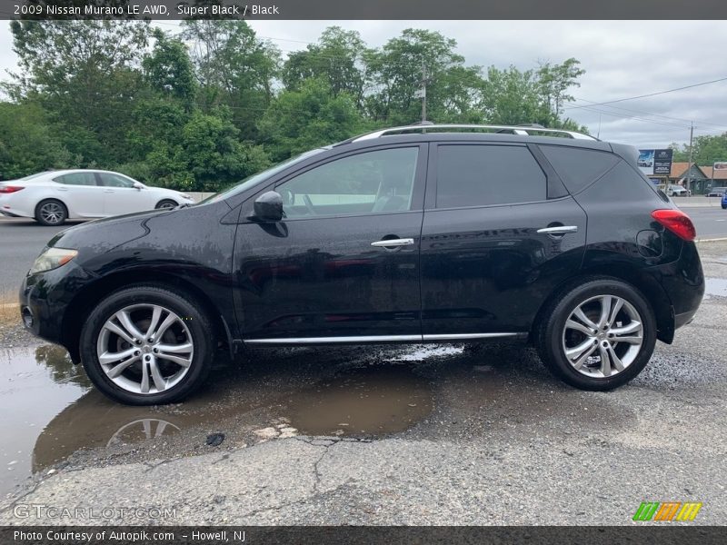 Super Black / Black 2009 Nissan Murano LE AWD