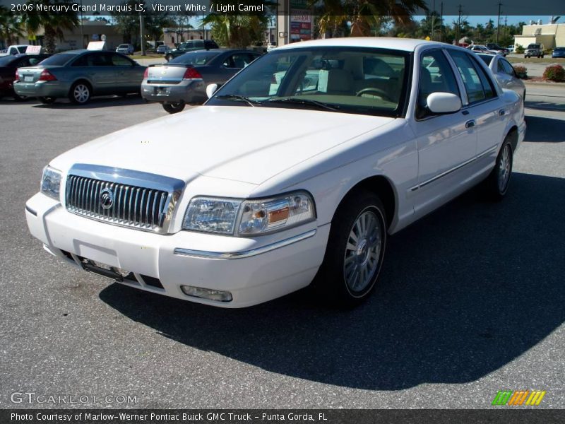 Vibrant White / Light Camel 2006 Mercury Grand Marquis LS