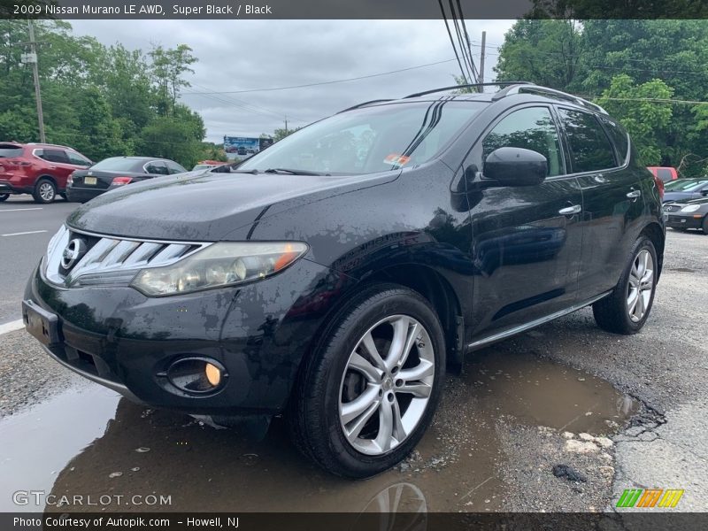 Super Black / Black 2009 Nissan Murano LE AWD