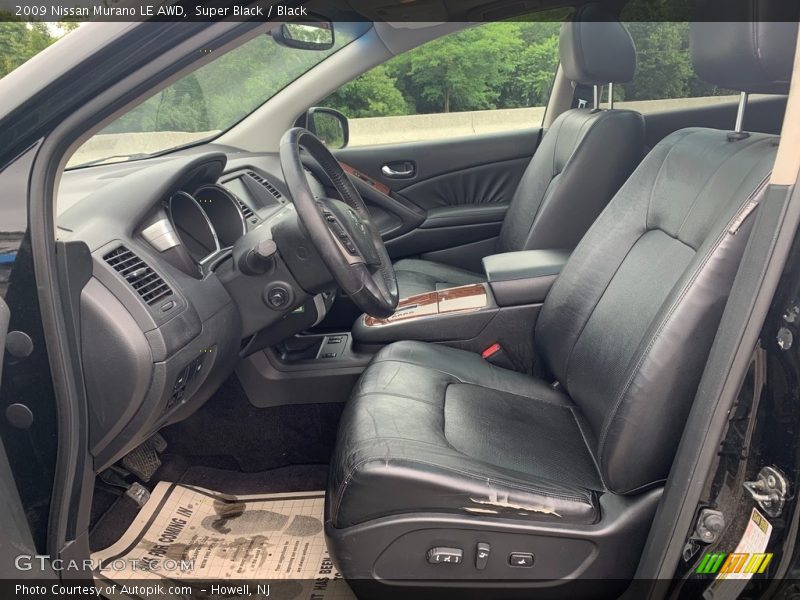 Super Black / Black 2009 Nissan Murano LE AWD
