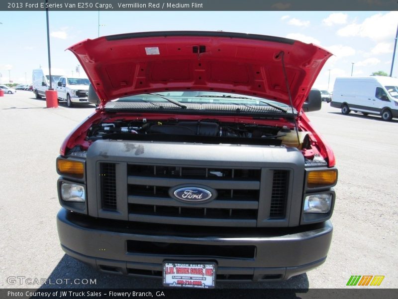 Vermillion Red / Medium Flint 2013 Ford E Series Van E250 Cargo