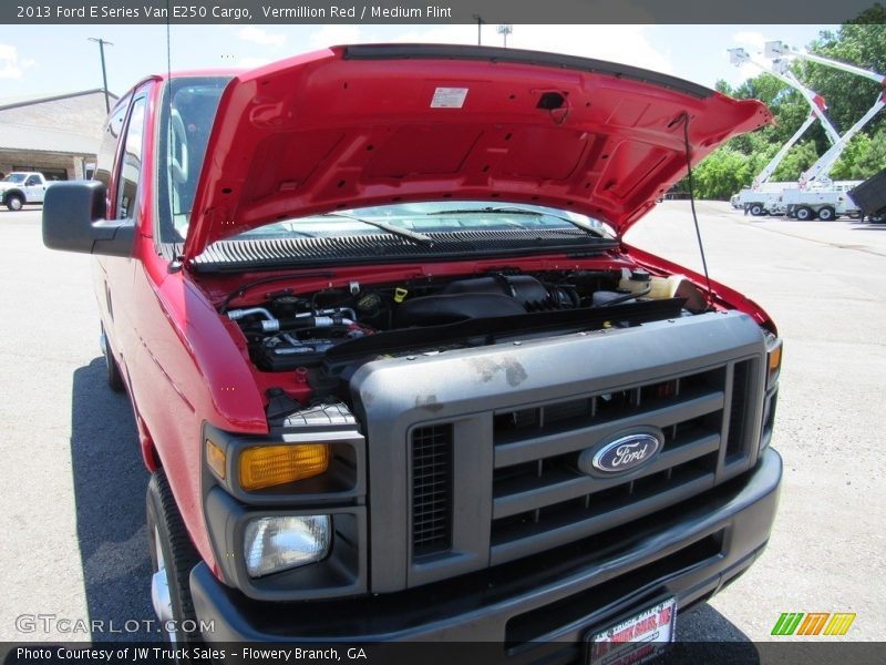 Vermillion Red / Medium Flint 2013 Ford E Series Van E250 Cargo