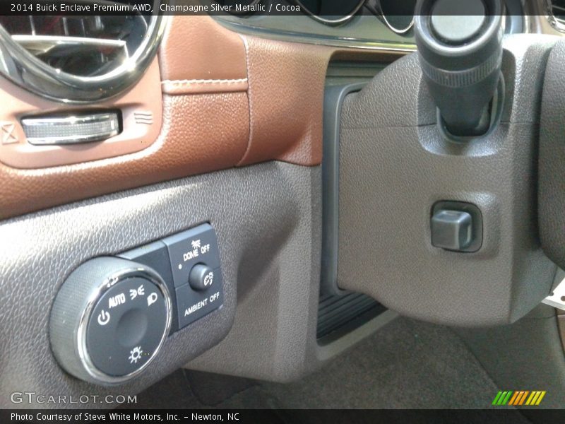 Champagne Silver Metallic / Cocoa 2014 Buick Enclave Premium AWD