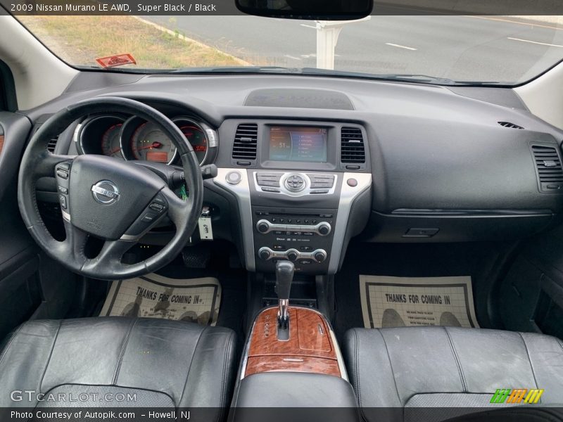 Super Black / Black 2009 Nissan Murano LE AWD