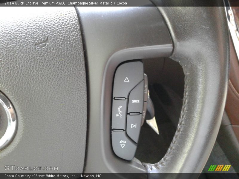 Champagne Silver Metallic / Cocoa 2014 Buick Enclave Premium AWD