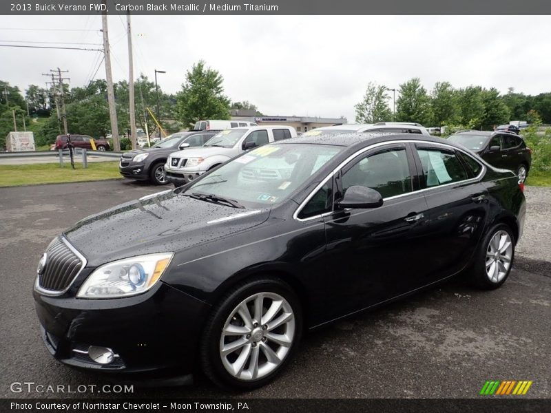 Carbon Black Metallic / Medium Titanium 2013 Buick Verano FWD