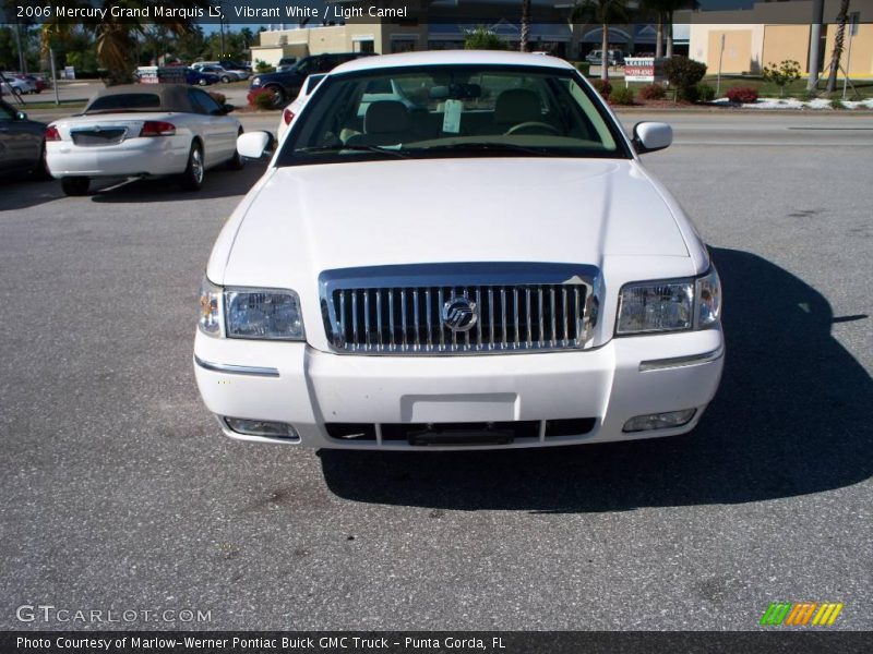Vibrant White / Light Camel 2006 Mercury Grand Marquis LS