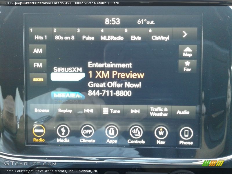 Billet Silver Metallic / Black 2019 Jeep Grand Cherokee Laredo 4x4