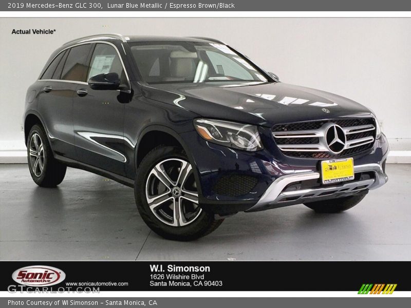 Lunar Blue Metallic / Espresso Brown/Black 2019 Mercedes-Benz GLC 300