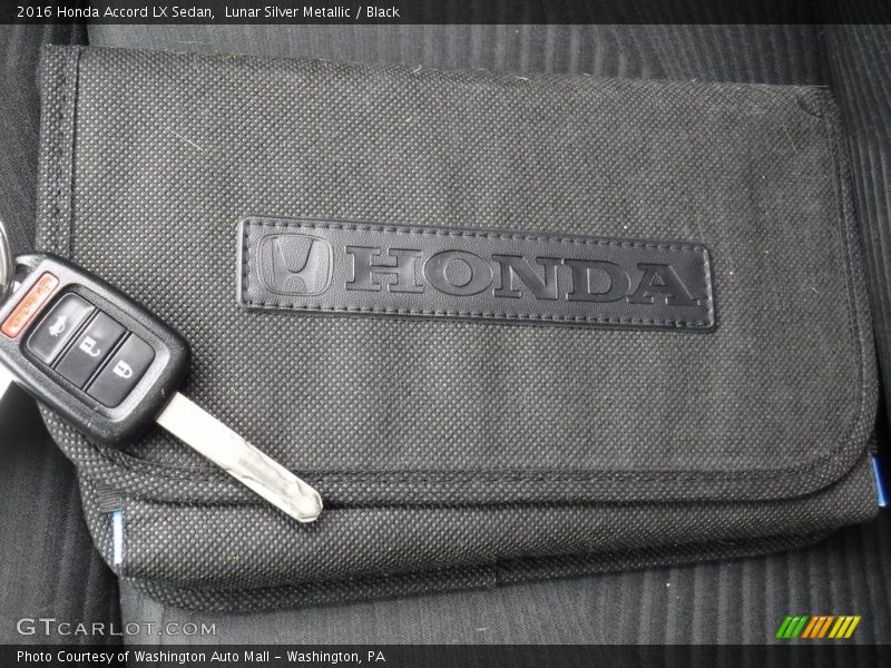 Lunar Silver Metallic / Black 2016 Honda Accord LX Sedan