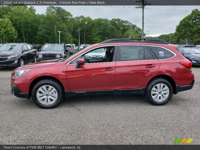 Crimson Red Pearl / Slate Black 2019 Subaru Outback 2.5i Premium