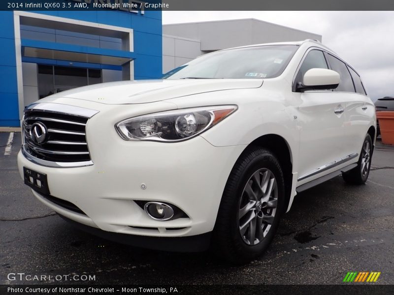 Moonlight White / Graphite 2014 Infiniti QX60 3.5 AWD
