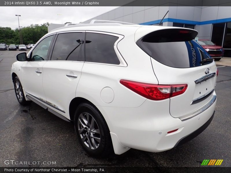 Moonlight White / Graphite 2014 Infiniti QX60 3.5 AWD