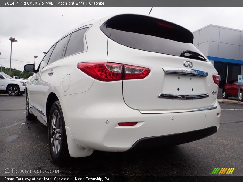 Moonlight White / Graphite 2014 Infiniti QX60 3.5 AWD
