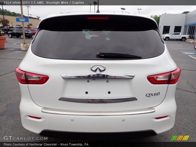 Moonlight White / Graphite 2014 Infiniti QX60 3.5 AWD