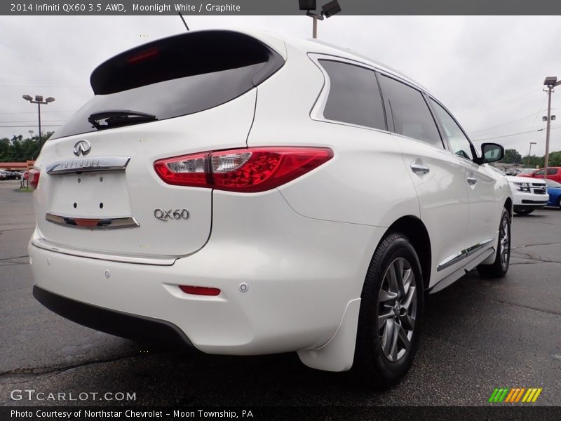 Moonlight White / Graphite 2014 Infiniti QX60 3.5 AWD