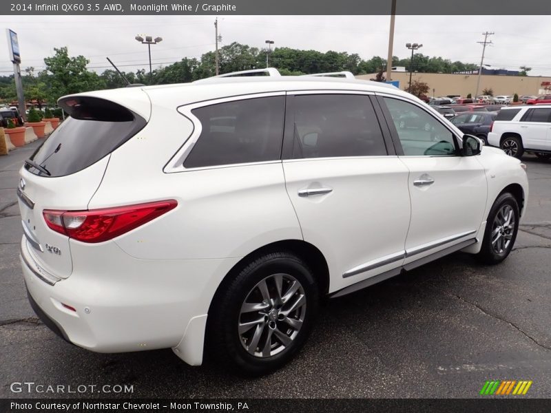 Moonlight White / Graphite 2014 Infiniti QX60 3.5 AWD