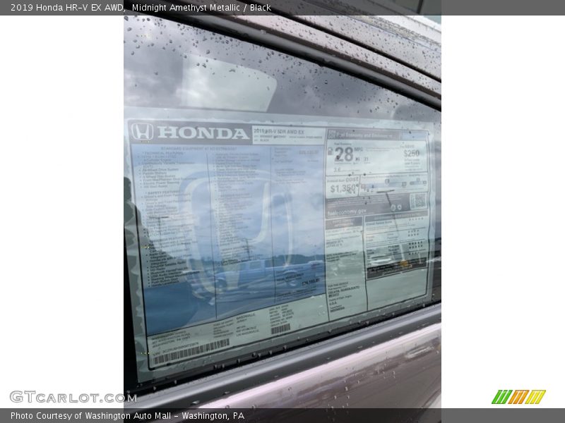 Midnight Amethyst Metallic / Black 2019 Honda HR-V EX AWD
