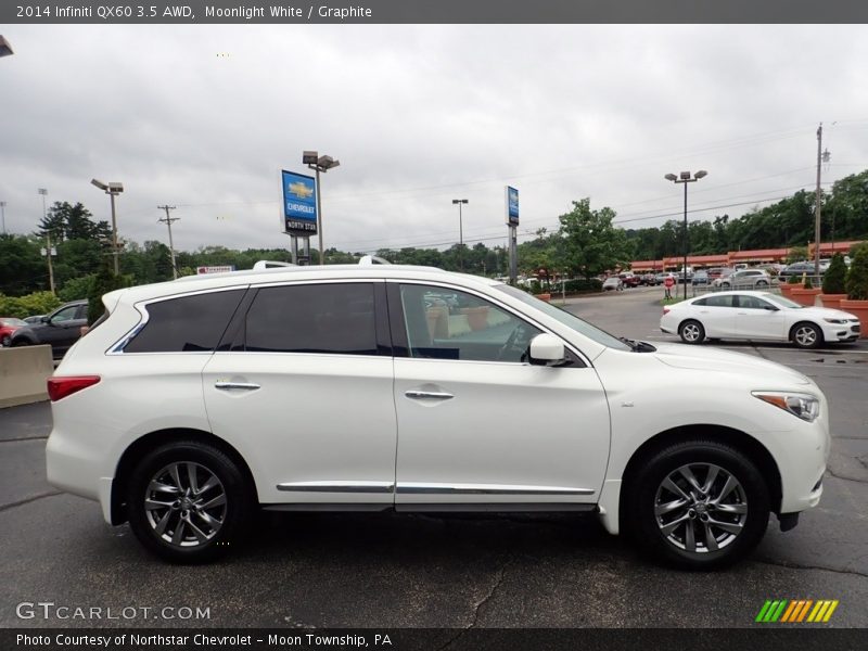 Moonlight White / Graphite 2014 Infiniti QX60 3.5 AWD