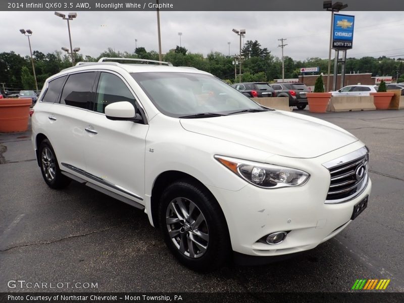 Moonlight White / Graphite 2014 Infiniti QX60 3.5 AWD