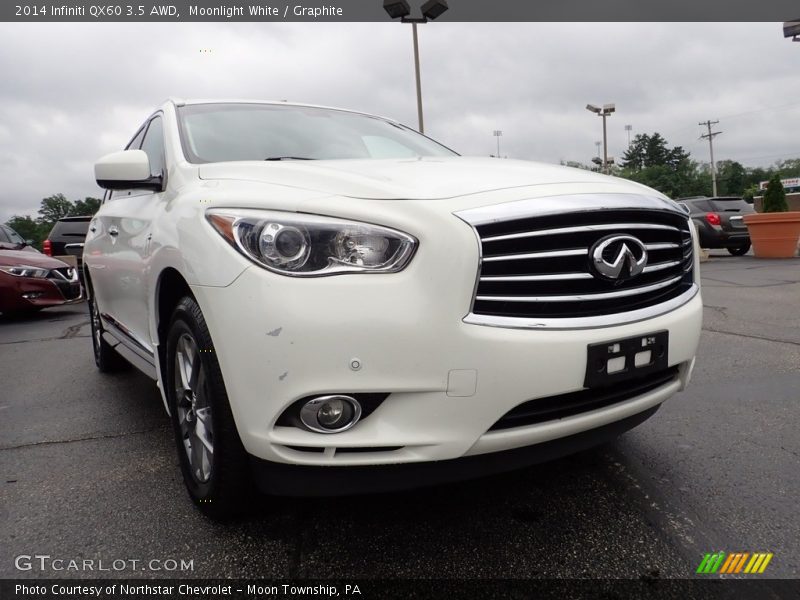Moonlight White / Graphite 2014 Infiniti QX60 3.5 AWD