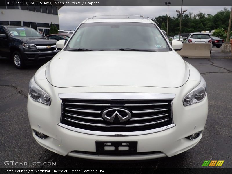 Moonlight White / Graphite 2014 Infiniti QX60 3.5 AWD