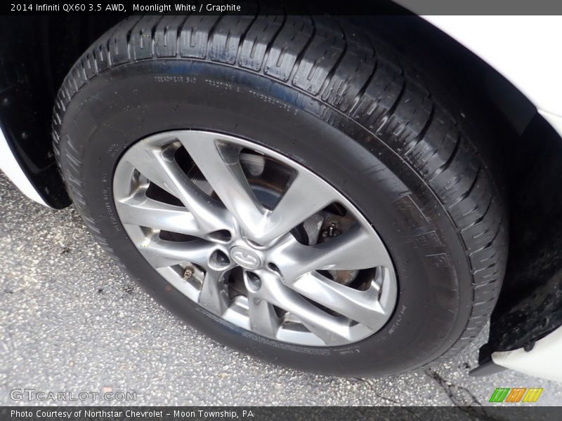Moonlight White / Graphite 2014 Infiniti QX60 3.5 AWD