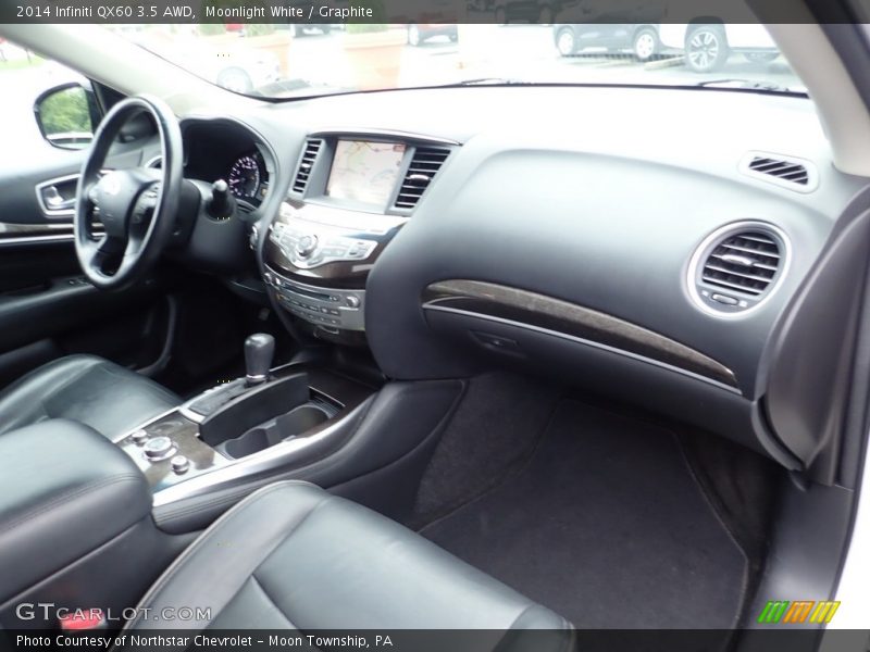 Moonlight White / Graphite 2014 Infiniti QX60 3.5 AWD