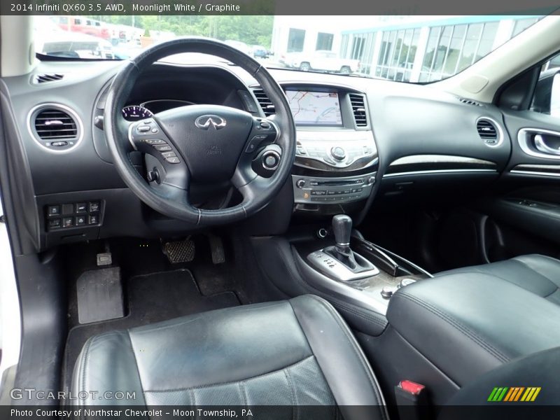 Moonlight White / Graphite 2014 Infiniti QX60 3.5 AWD