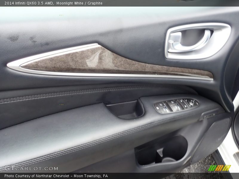 Moonlight White / Graphite 2014 Infiniti QX60 3.5 AWD