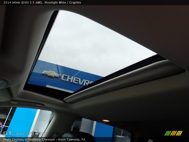 Moonlight White / Graphite 2014 Infiniti QX60 3.5 AWD